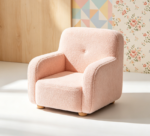 Pink Teddy Fleece Children's Sofa